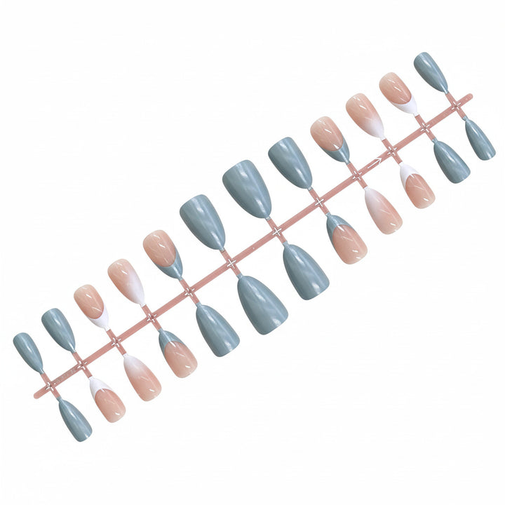 Elegant Ombre Almond-Shaped Press-On Nails Bowlift