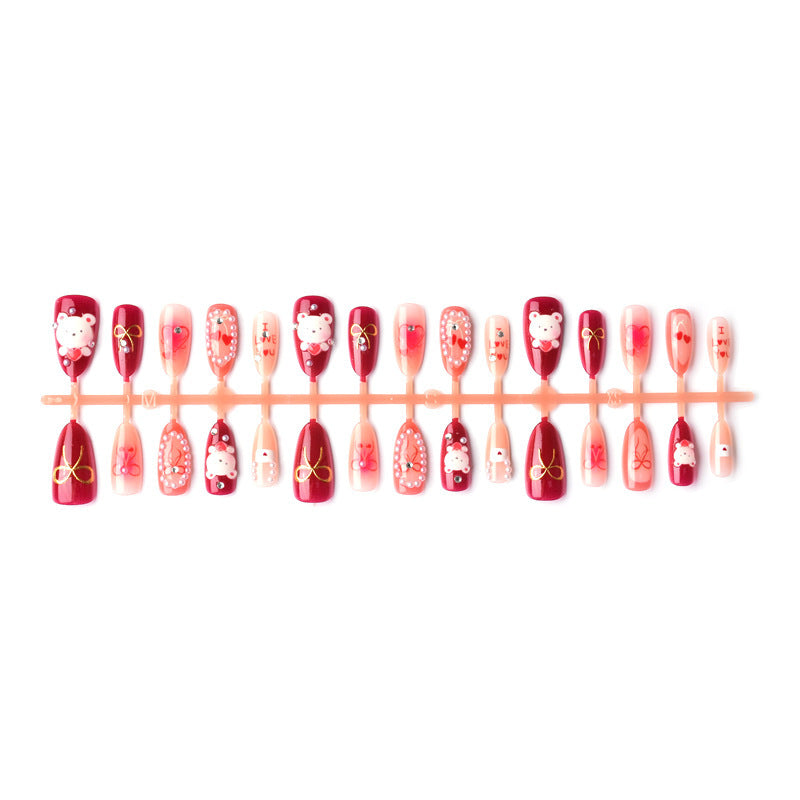 Artistic Nail Set with Loving Designs Bowlift