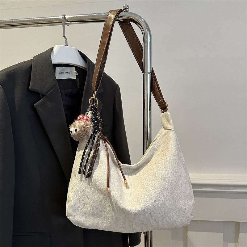 Soft Suede Hobo Handbag Bowlift