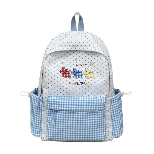 Playful Dog Illustration Backpack Bowlift