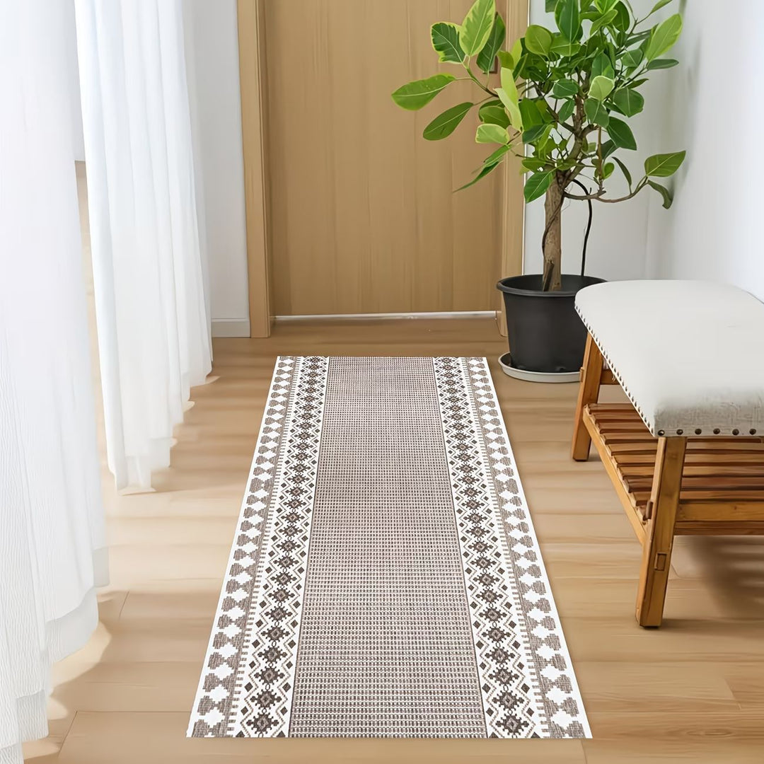 Geometric Patterned Runner Rug