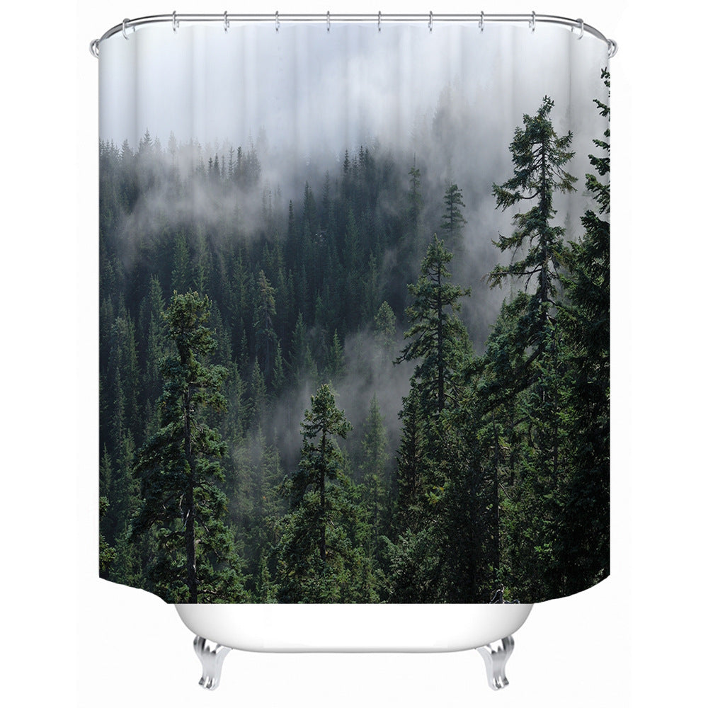 Forest Serenity Shower Curtain Bowlift