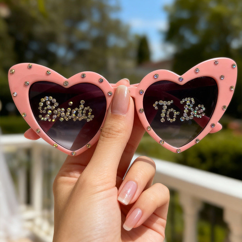 Heart-Shaped Bridal Party Sunglasses Bowlift