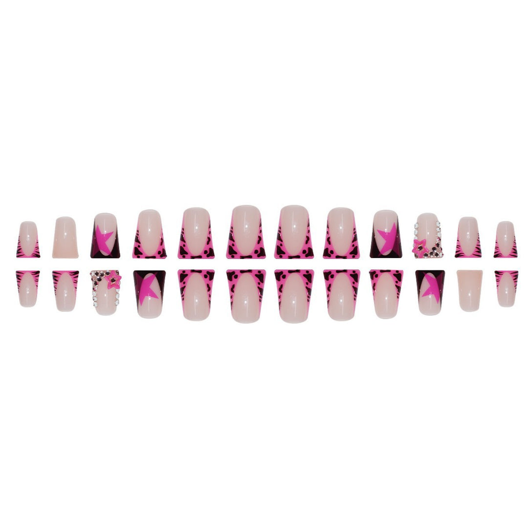 Thematic Star-Embellished Press-On Nail Extensions Bowlift