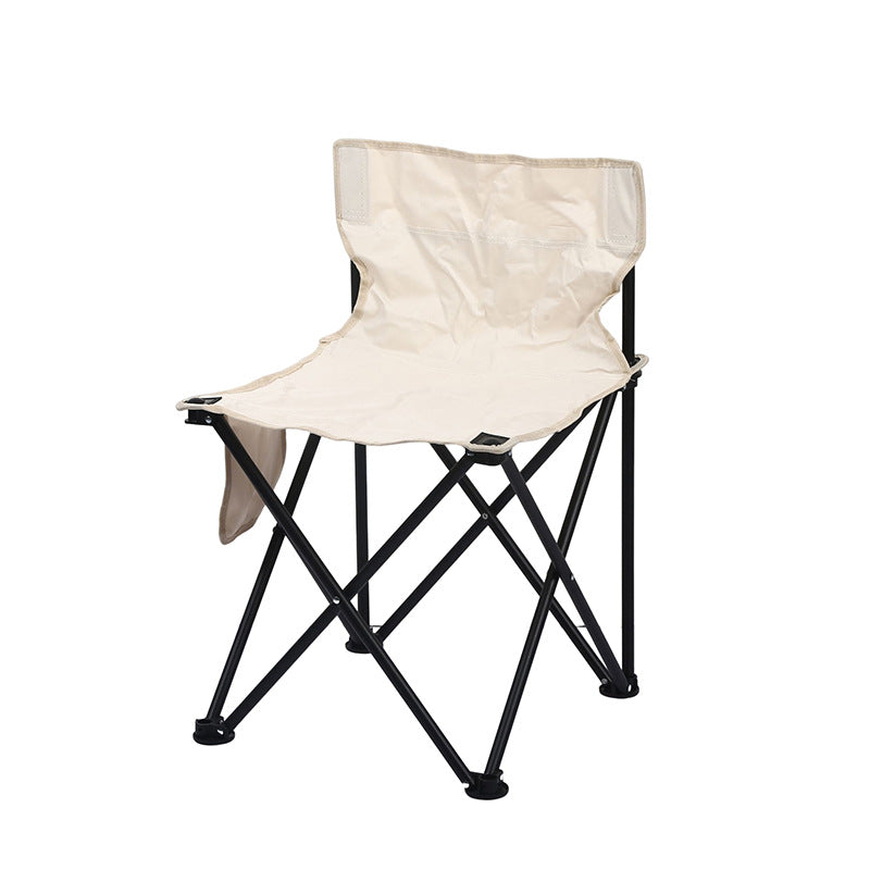 Folding chair with ergonomic backrest and sturdy frame Bowlift