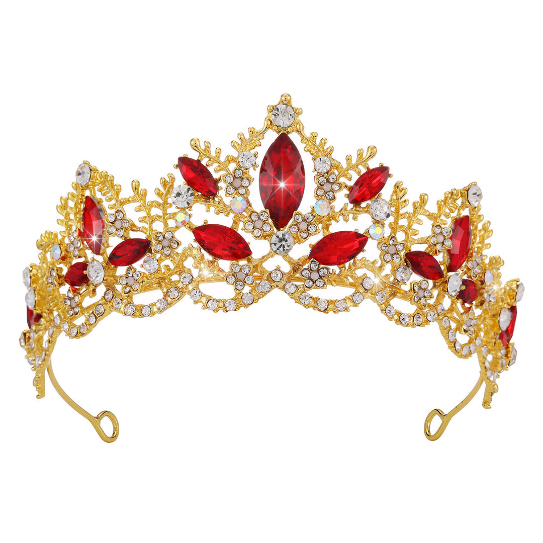 Ladies Glamorous Tiara with Sparkling Crystal Decorations Bowlift