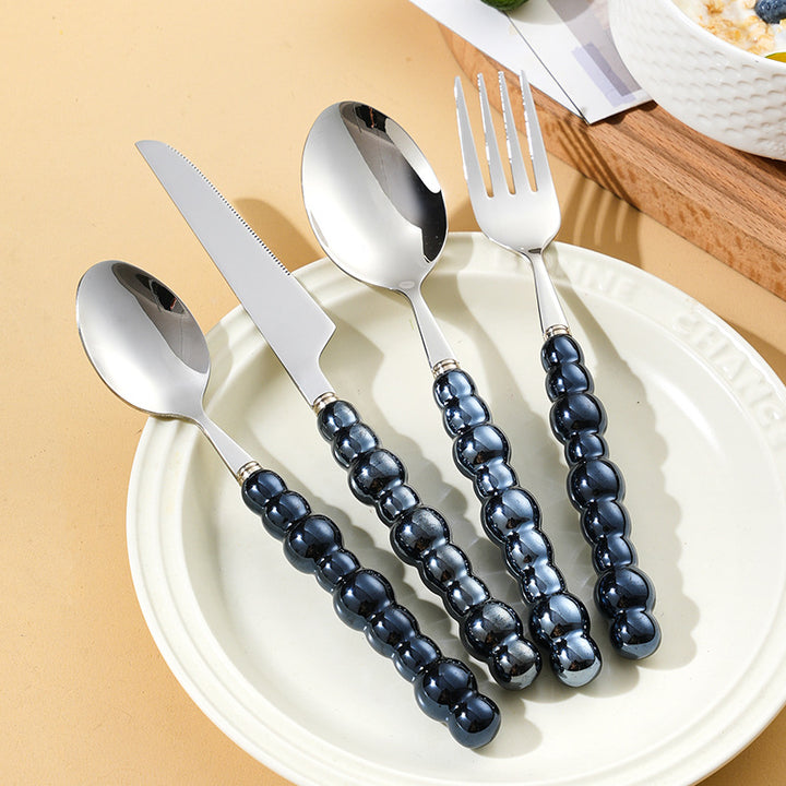 Elegant finger food fork with non-slip handle Bowlift