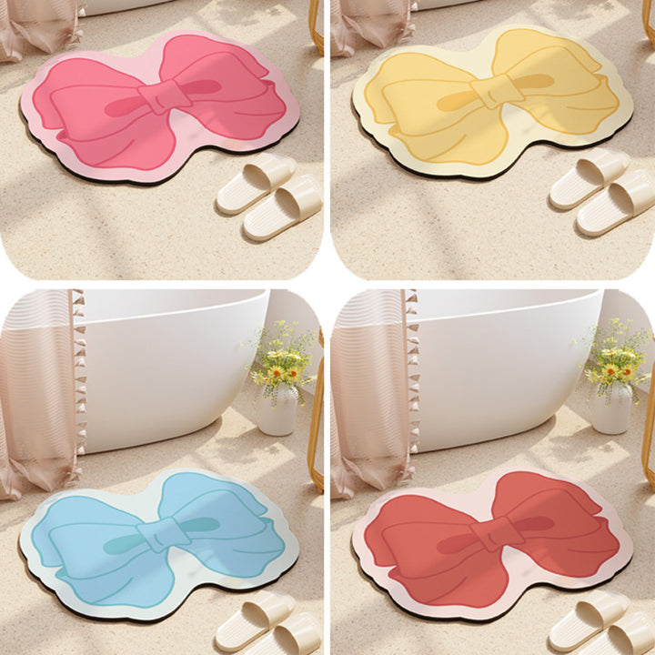 Decorative Bow-Shaped Bathroom Mat Bowlift