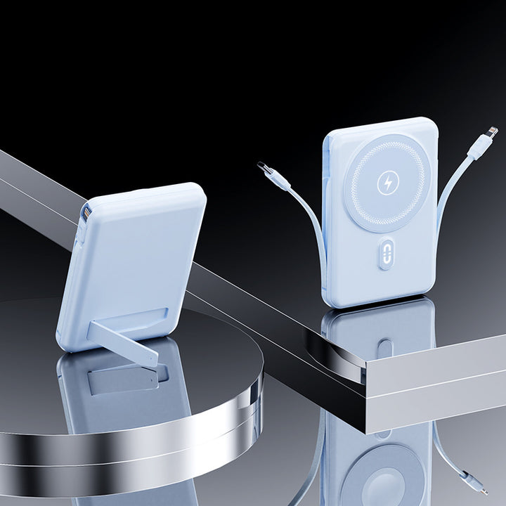 Portable power bank with integrated holder and fast charging function Bowlift