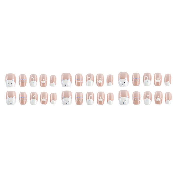 Artistic Themed Press-On Nail Art Bowlift