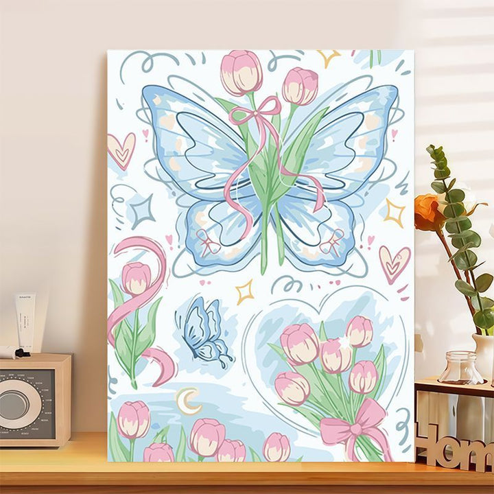 Decorative Butterfly-Themed Canvas Art Bowlift