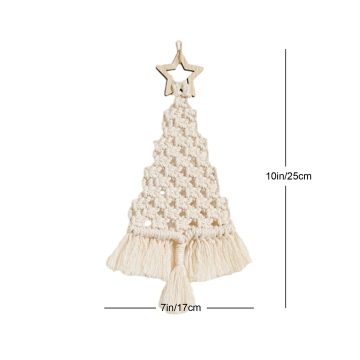 Festive Macrame Christmas Tree Ornament Bowlift