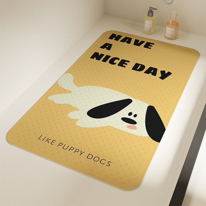 Cute Cat-Themed Bath Mat Bowlift