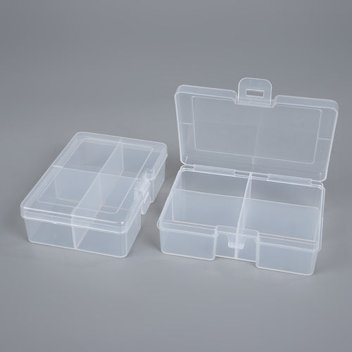 Transparent Multi-Section Craft Storage Box Bowlift