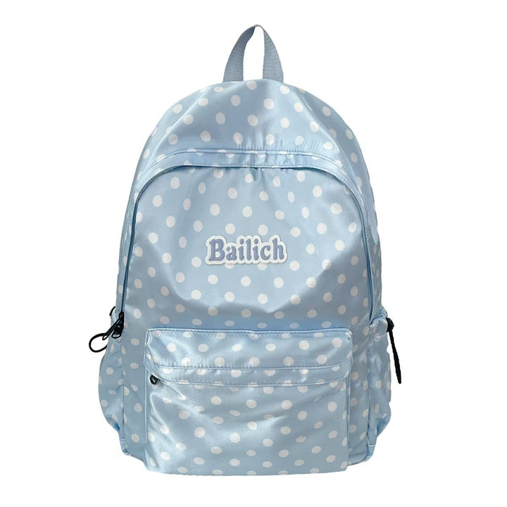 Polka Dot Patterned Casual Backpack Bowlift