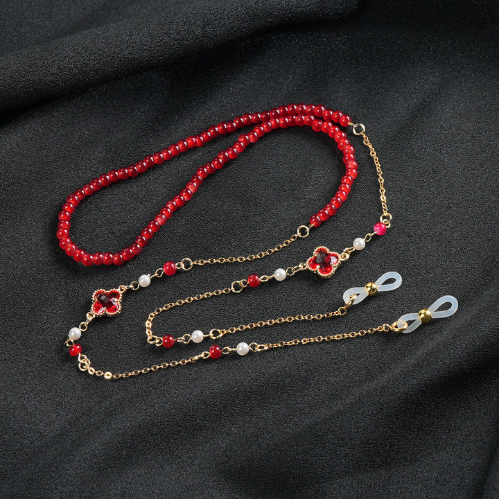 Unique Beaded Eyewear Chain Bowlift