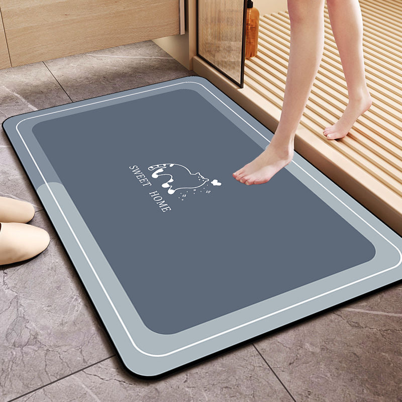 Absorbent Memory Foam Bathroom Mat Bowlift