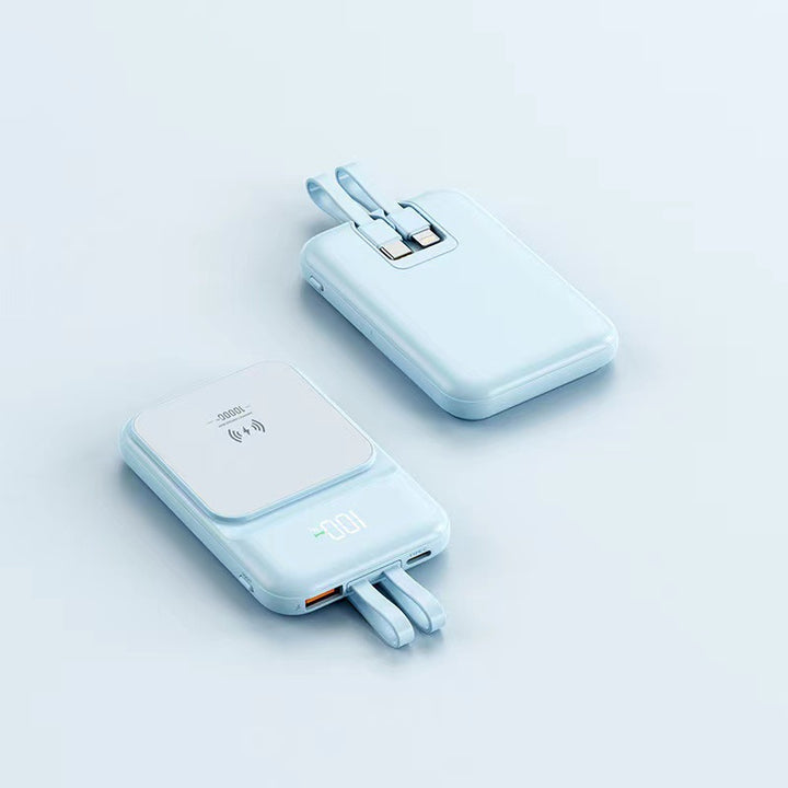 Multifunctional Wireless Power Bank with Integrated Stand Bowlift