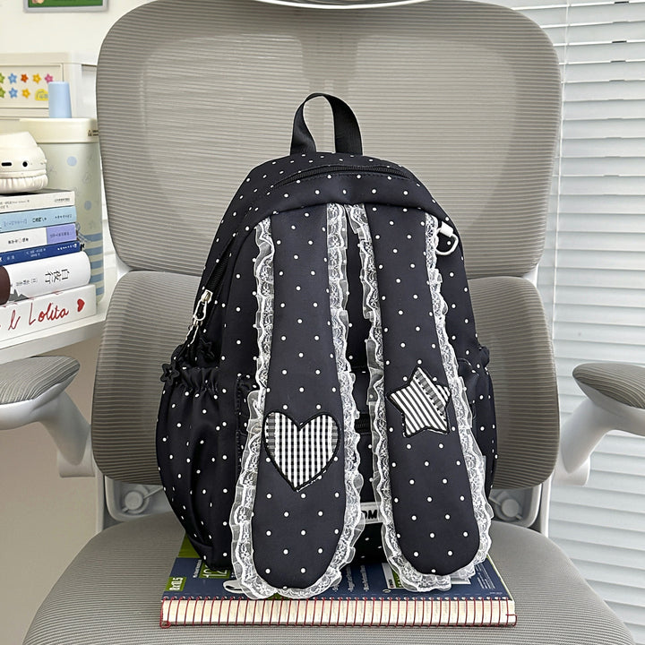 Cute Bunny Ear Design School Backpack