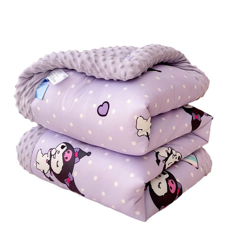 Girls cuddly blanket with versatile animal motif Bowlift