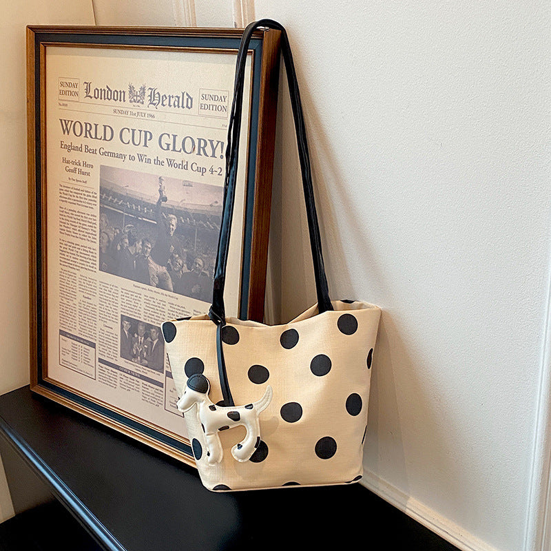 WoPolka Dot Fashion Tote Bag Bowlift
