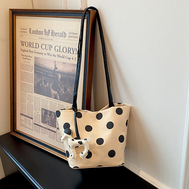 WoPolka Dot Fashion Tote Bag Bowlift
