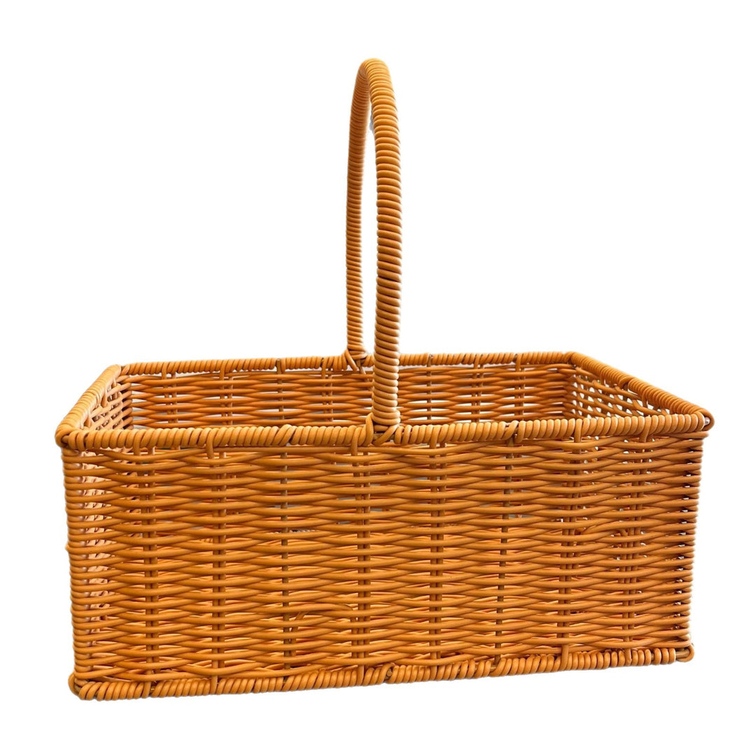 Handwoven Decorative Floral Basket Bowlift