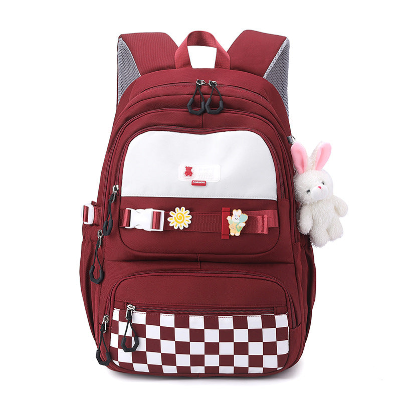 Cute school backpack with playful charms Bowlift