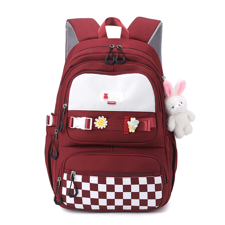 Cute school backpack with playful charms Bowlift