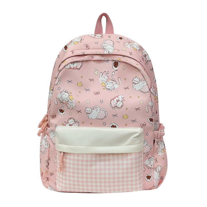 Whimsical Character Print Backpack
