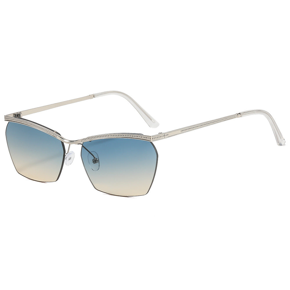 Women's Fashion Sunglasses with Delicate Frame and Gentle Gradient Bowlift