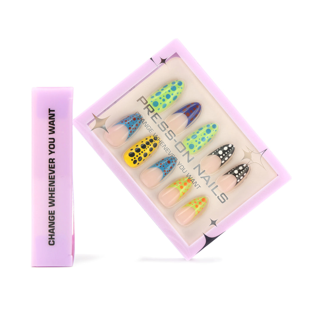 Artificial nail art with creative patterns Bowlift