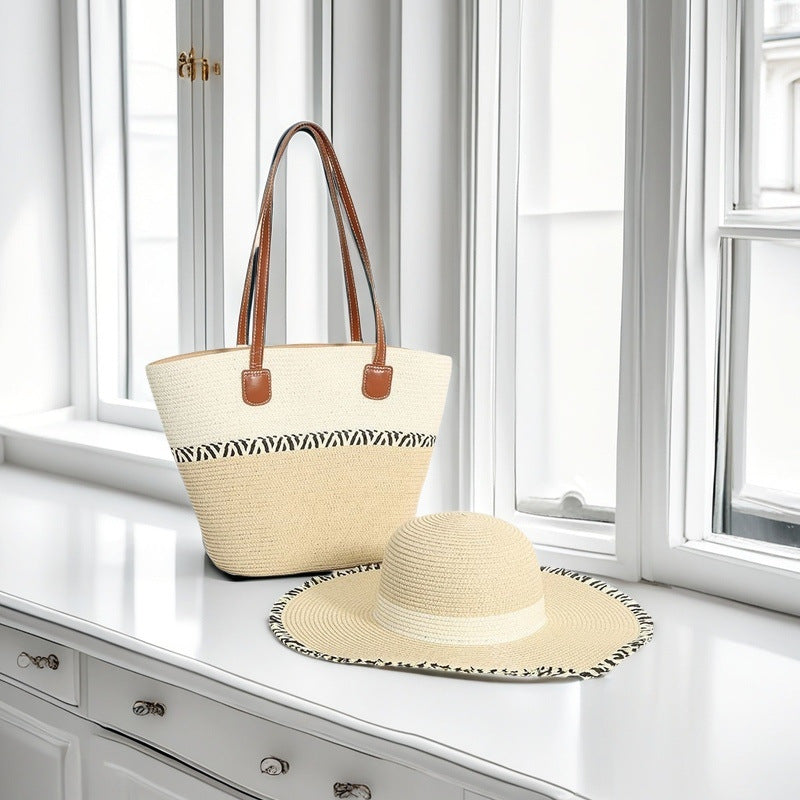 Beach bag with colorful stripes Bowlift