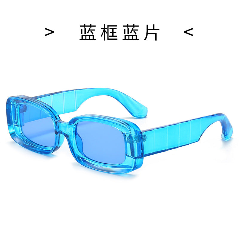 Women's Square Sunglasses with Transparent Frame Bowlift