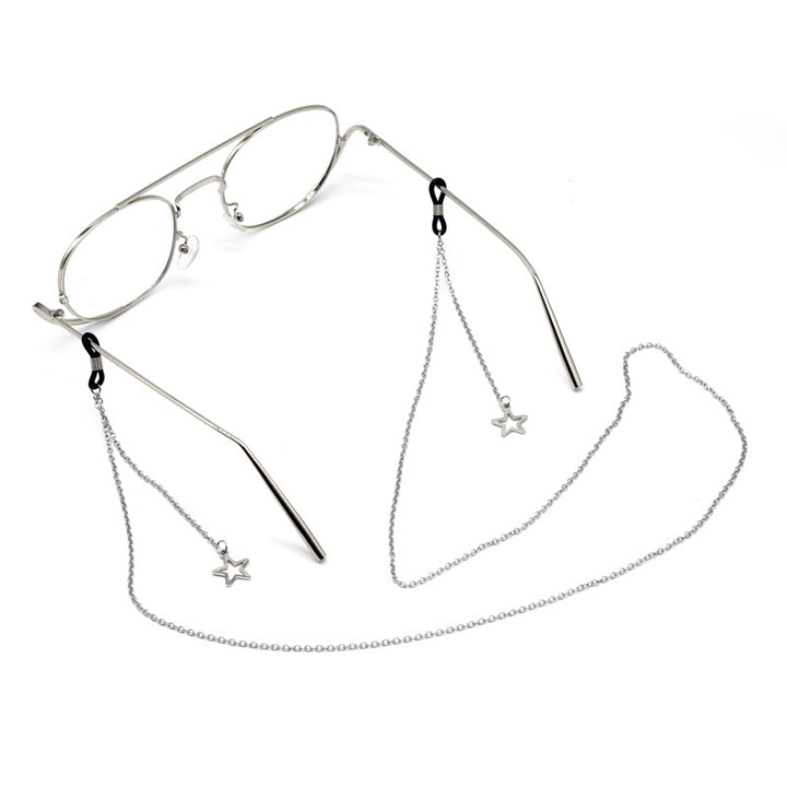 Elegant Star-Accented Eyewear Chain Bowlift