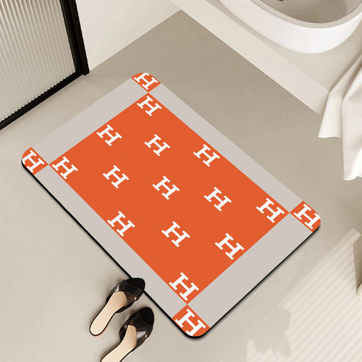 Non-Slip Abstract Design Bath Mat Bowlift