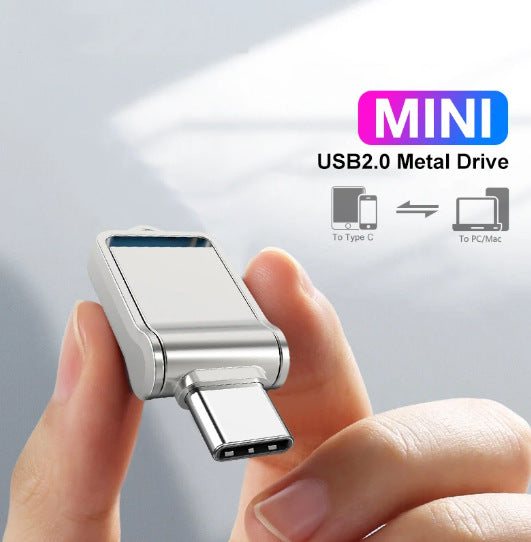 Mini USB 2.0 Metal Drive Bowlift