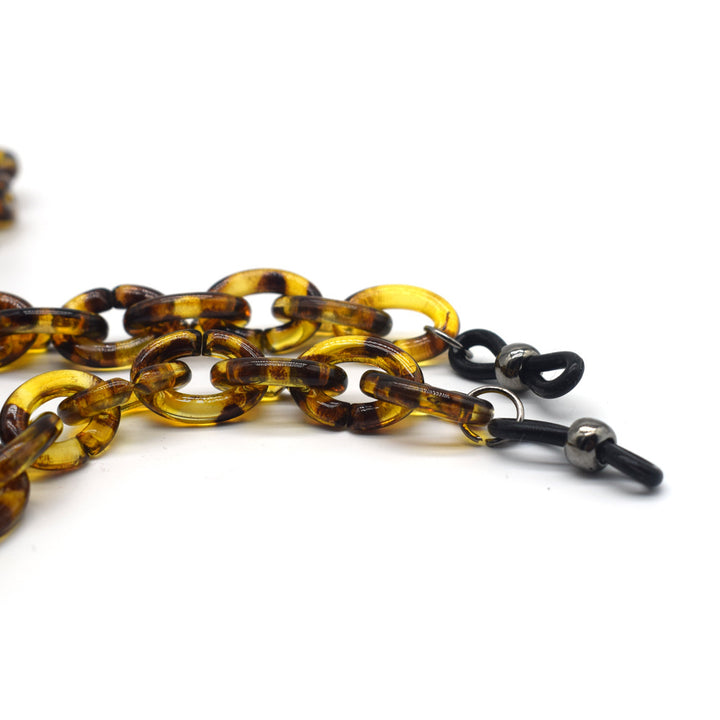 Stylish Tortoise Shell Eyewear Chain Bowlift