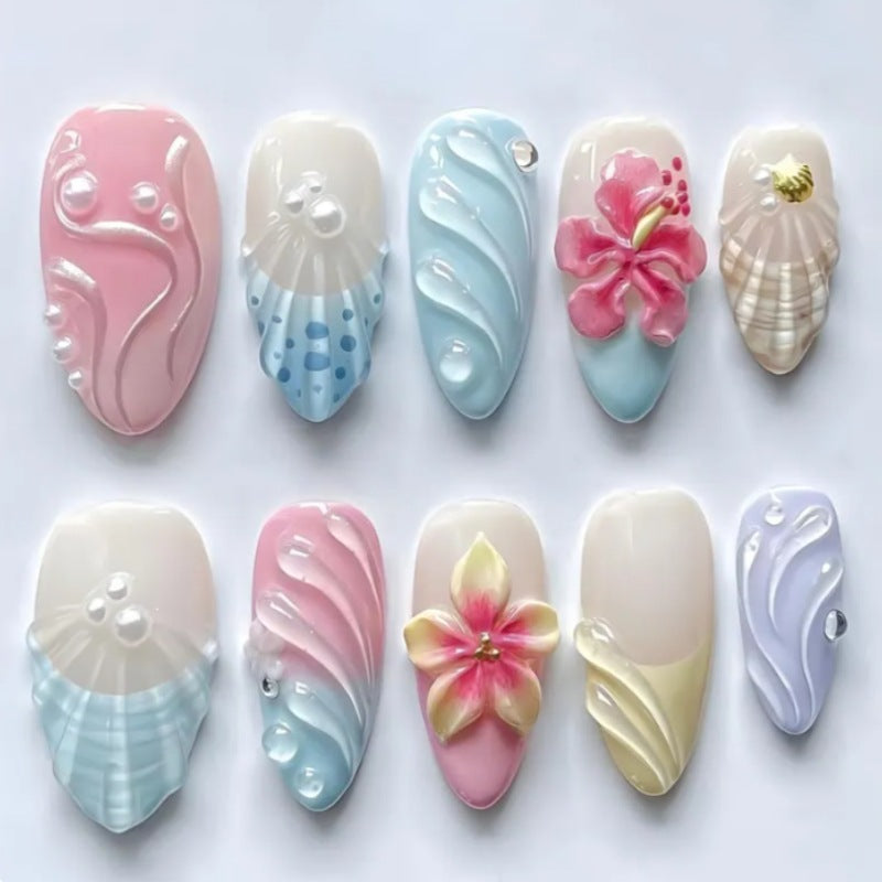 Artistic Press-On Nail Set Bowlift 1787294358