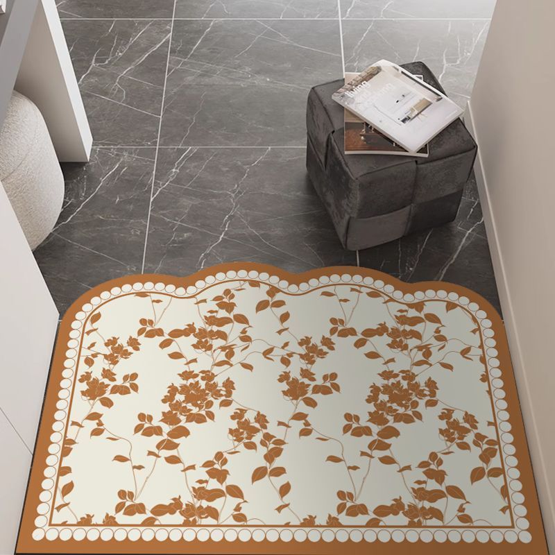 Elegant Floral Welcome Mat