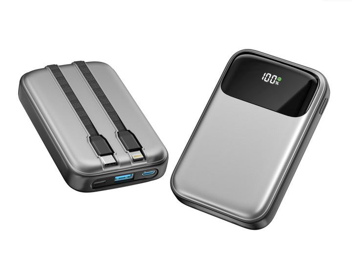 Compact power bank with intelligent LED display Bowlift