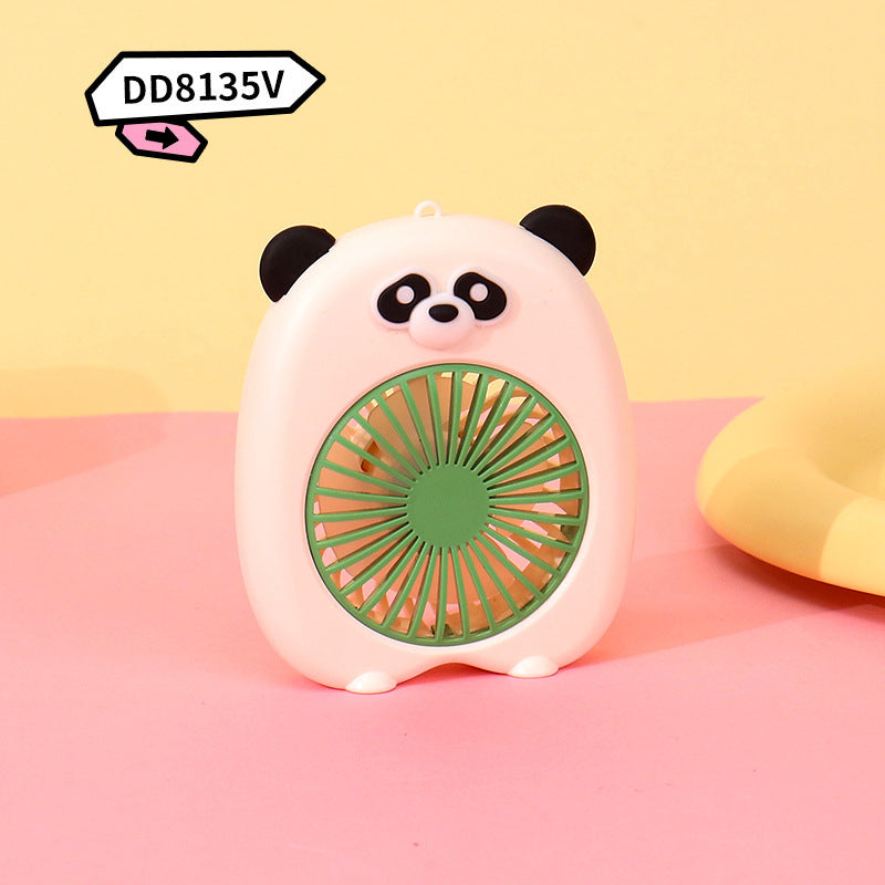 Women's Portable Mini Handheld Fan in Cute Pig Design Bowlift