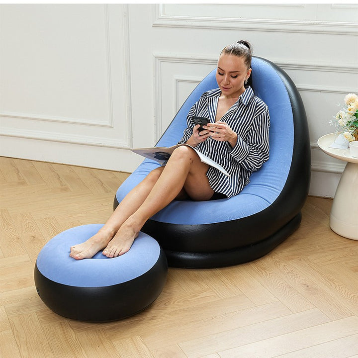 Women Inflatable Comfort Sofa with Ergonomic Backrest Bowlift