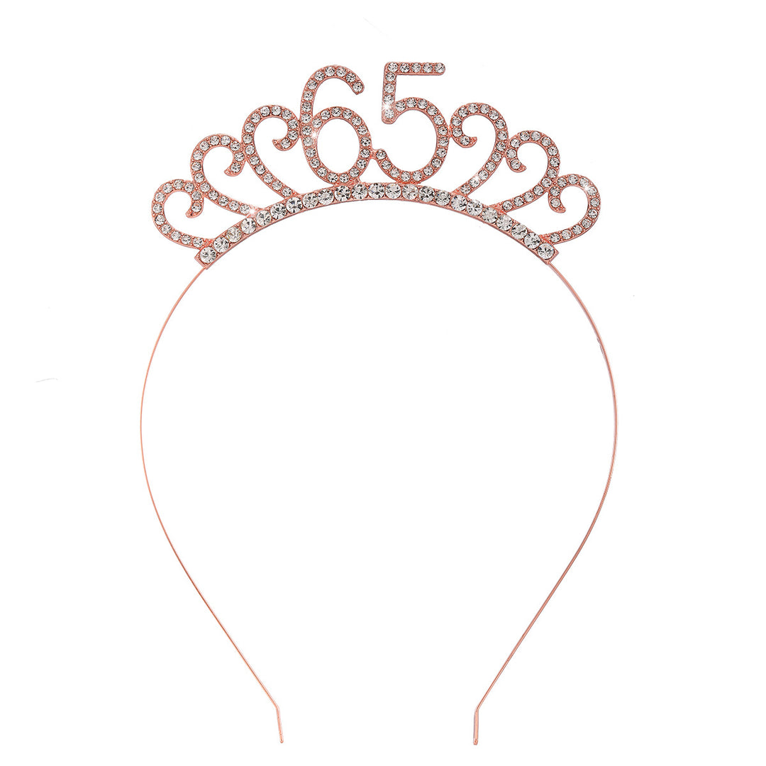 Ladies Crystal Tiara with Custom Designed Number Motif Bowlift
