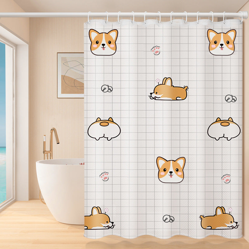 Decorative Shower Curtain Bowlift