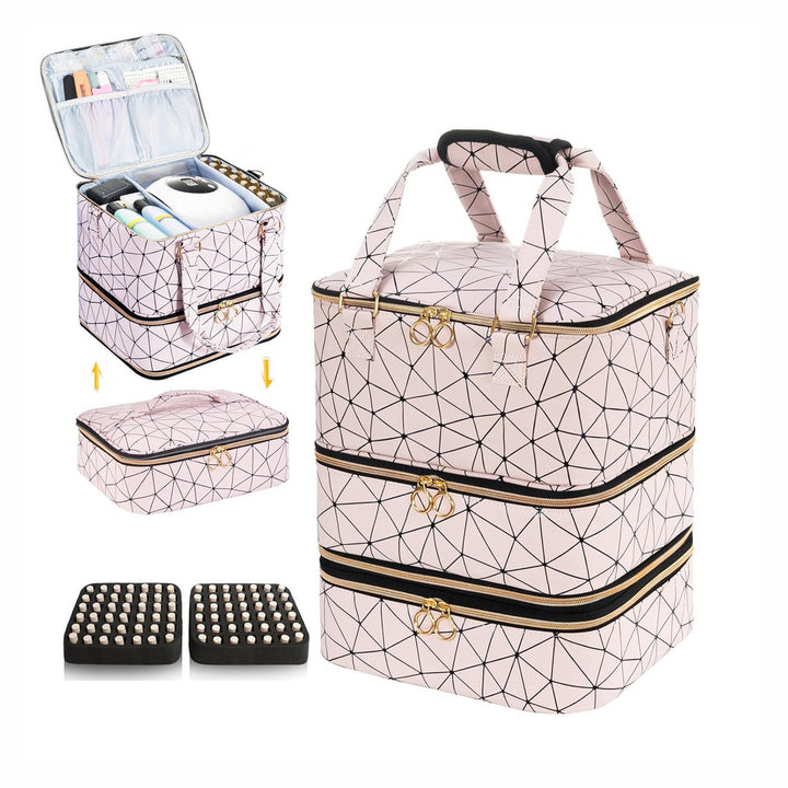 Cosmetic storage bag with multiple compartments Bowlift