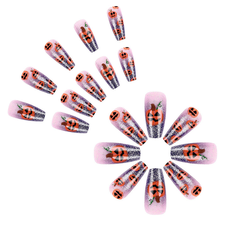 Halloween-Themed Long-Lasting Press-On Nail Art Bowlift