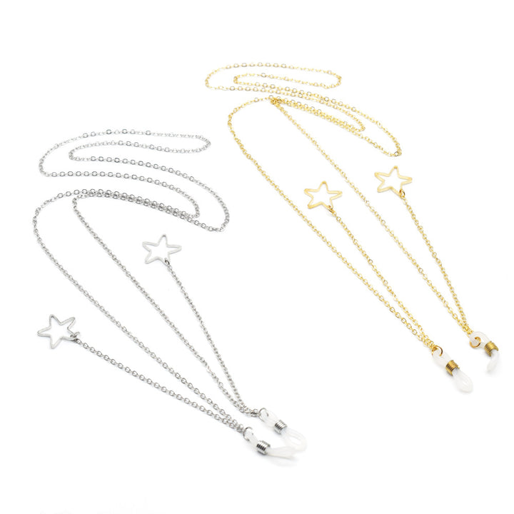 Star-Embellished Eyewear Chain Bowlift