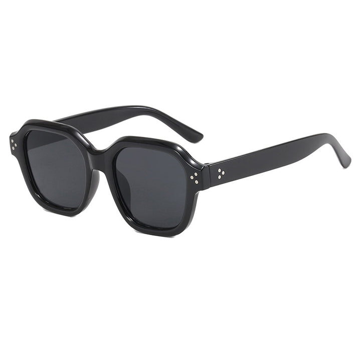 Ladies fashionable square sunglasses with mirrored lenses Bowlift
