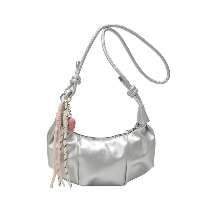 Stylish Leather Hobo Handbag Bowlift
